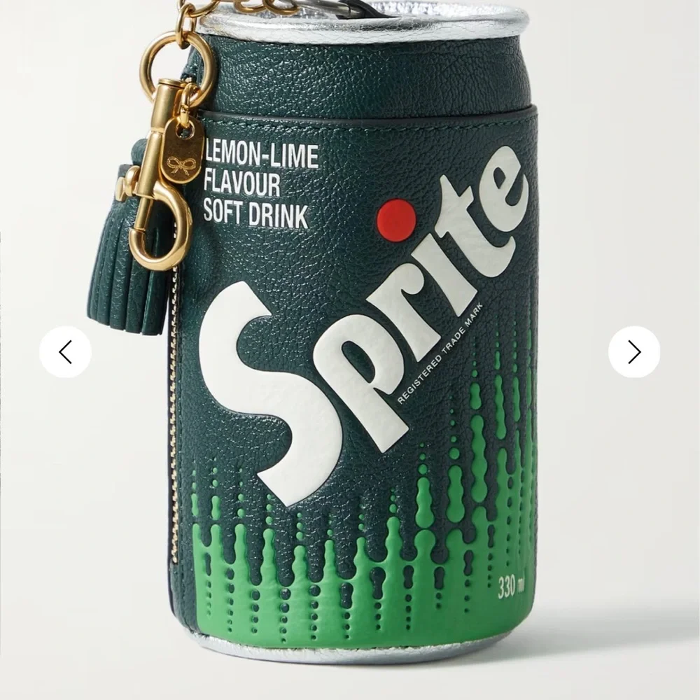 RARE Anya Hindmarch Green and White Sprite Can Bag - Picture 1 of 2